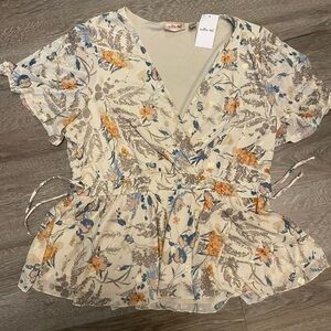 Willow + Root Floral Blouse